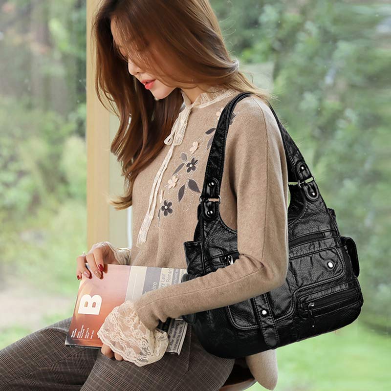 Double Compartment Hobo Bag Tote