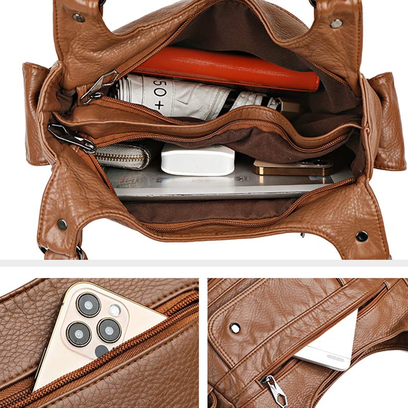 Double Compartment Hobo Bag Tote