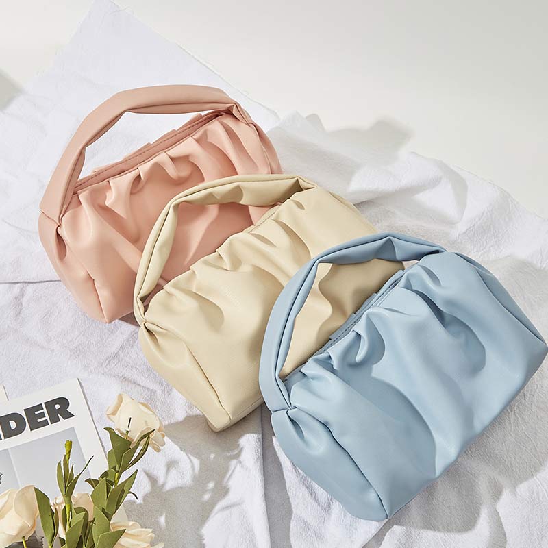 Soft PU Leather Dumpling Cloud Handbag