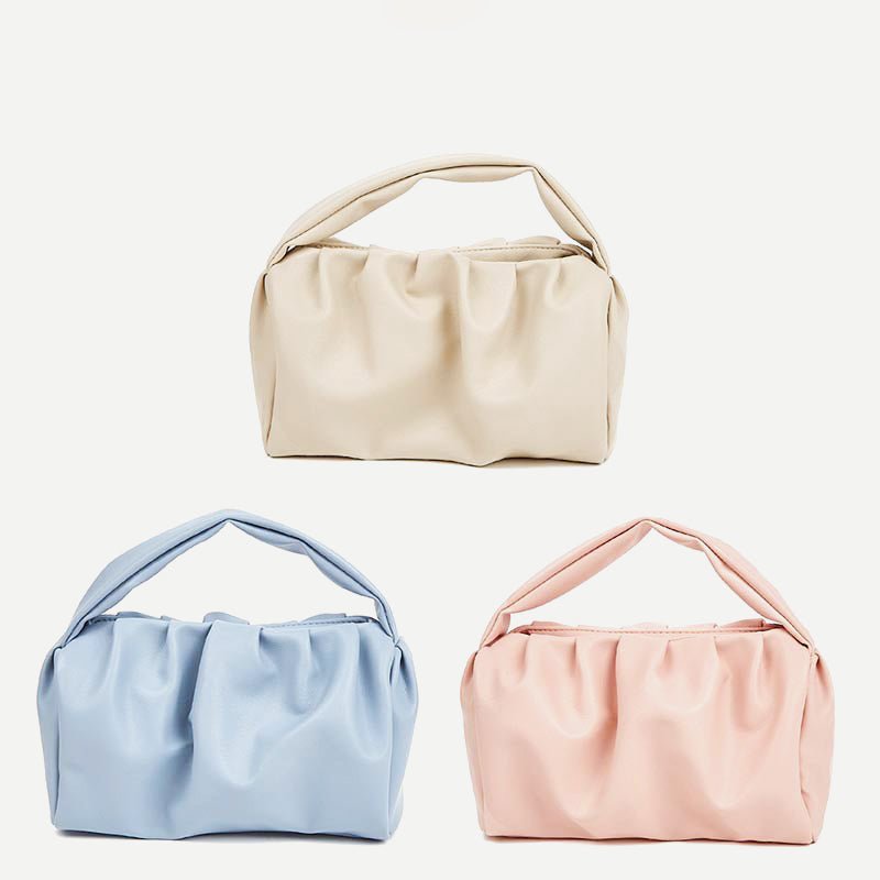 Soft PU Leather Dumpling Cloud Handbag