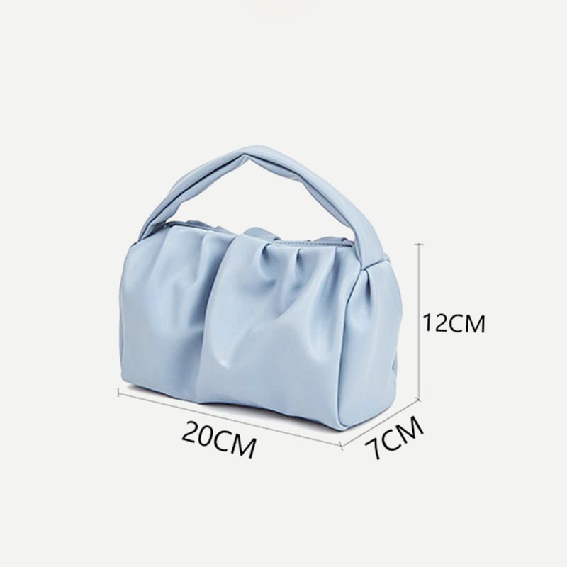 Soft PU Leather Dumpling Cloud Handbag