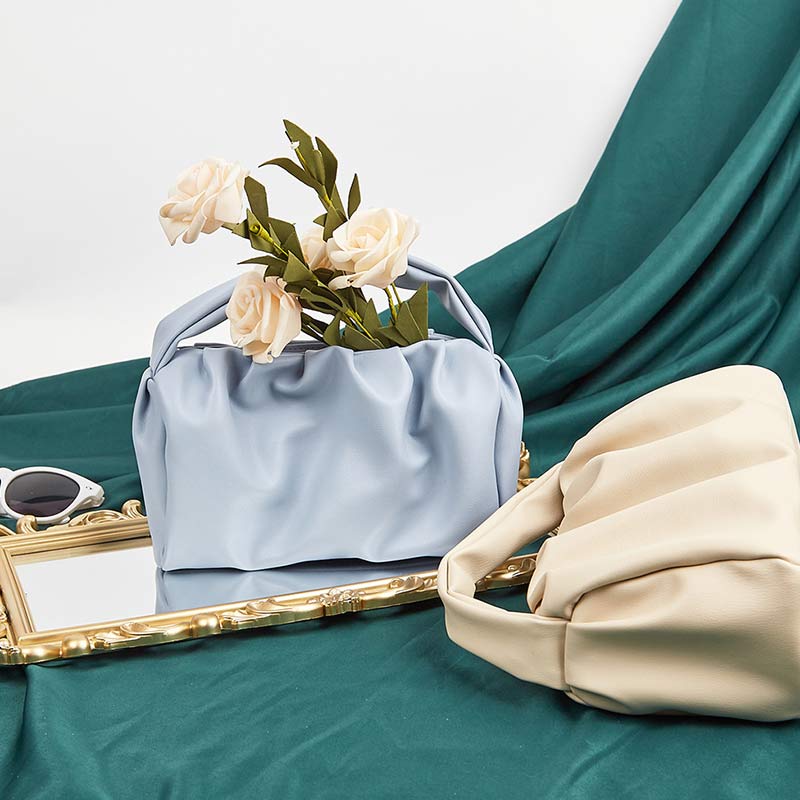 Soft PU Leather Dumpling Cloud Handbag